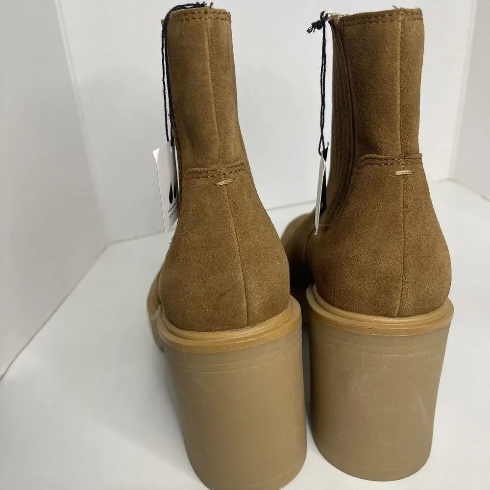 dolce vita caster h20 waterproof Suede bootie Brown Size 10 NWOB